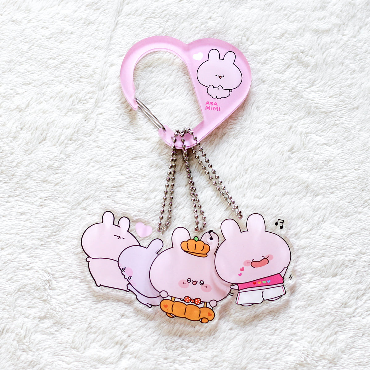 【あさみみちゃん】じゃらじゃらまとめちゃお♡アクリルカラビナ