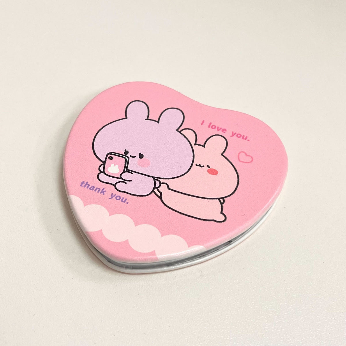 【あさみみちゃん】ハートコンパクトミラー(あさみみちゃん 大人気シーンよせあつめシリーズ) 【2月中旬発送】