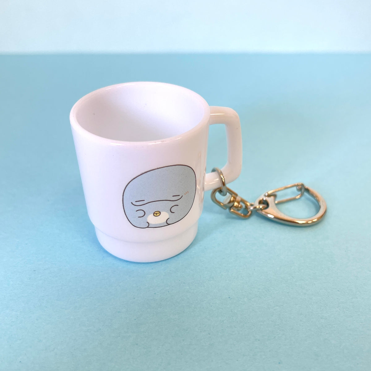 【親子イルカ】ミニミニマグカップキーホルダー【5月中旬発送】