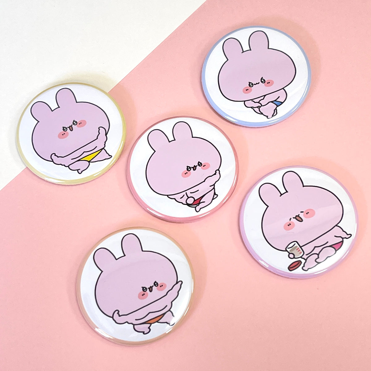 【あさみみちゃん】まちょみみランダム缶バッジ(全5種)(再販)【8月下旬発送】