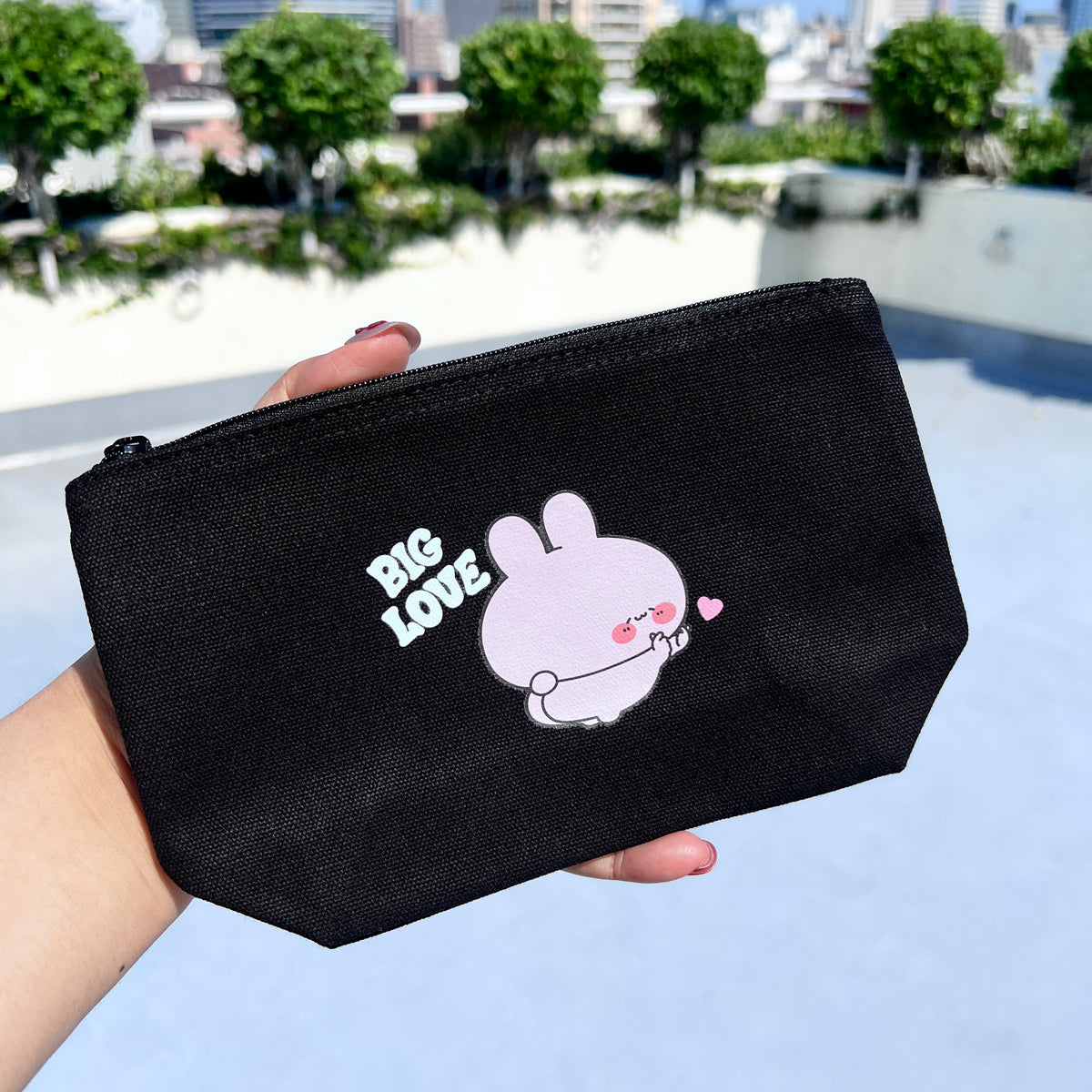 【あさみみちゃん】キャンバスポーチ【9月下旬発送】