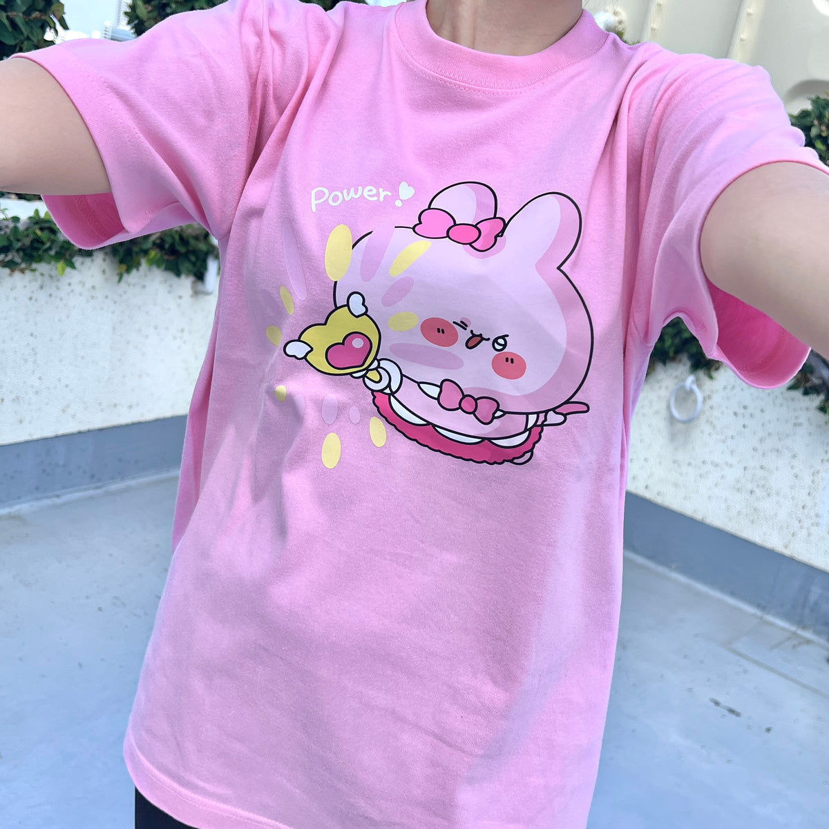 【あさみみちゃん】魔法少女あさみみTシャツ(ステッカー付き)【10月中旬発送】