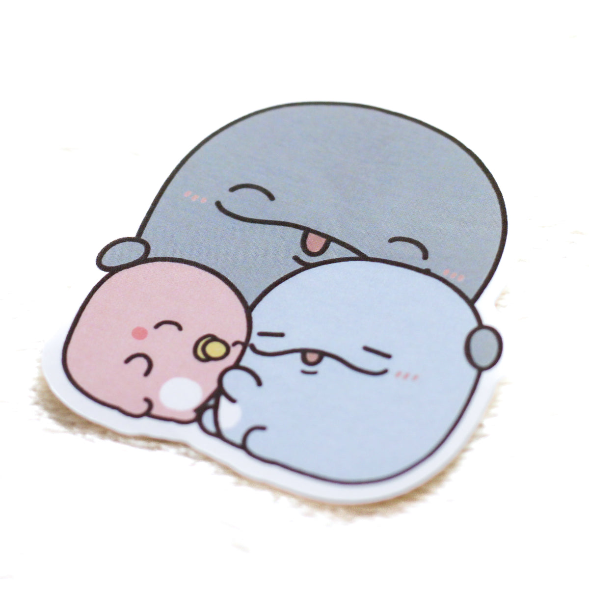 【親子イルカ】ピーちゃん大好き❤️ステッカーセット(3枚入り)【12月中旬発送】