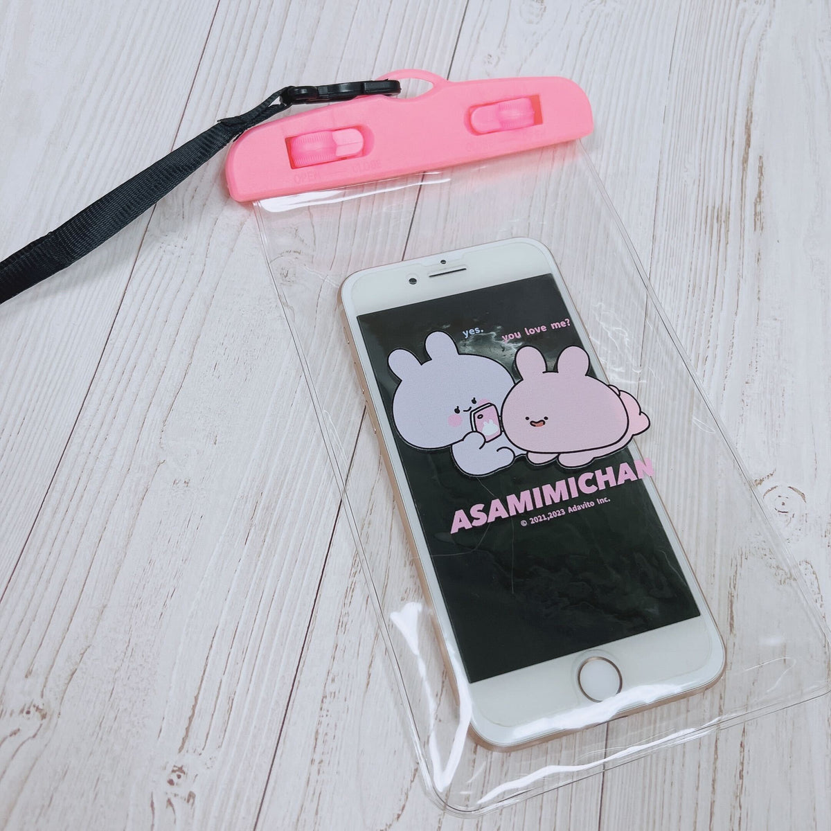 【あさみみちゃん】防水スマホケース(あさみみBASIC May)【7月中旬発送】