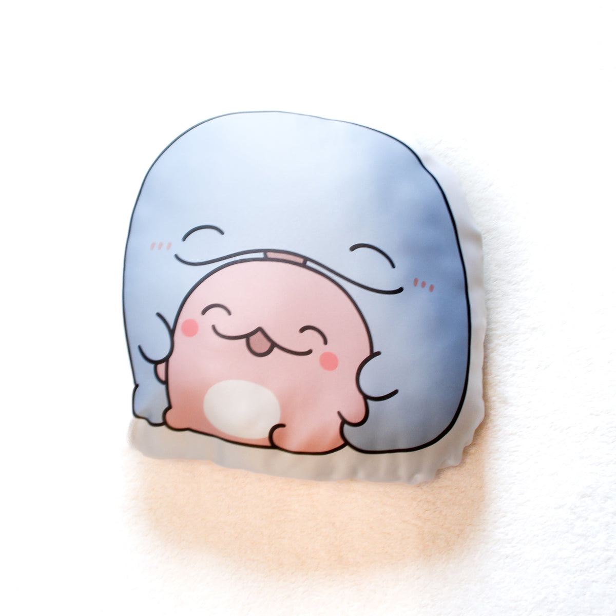 【親子イルカ】ピーちゃん大好き❣️ダイカットクッション
