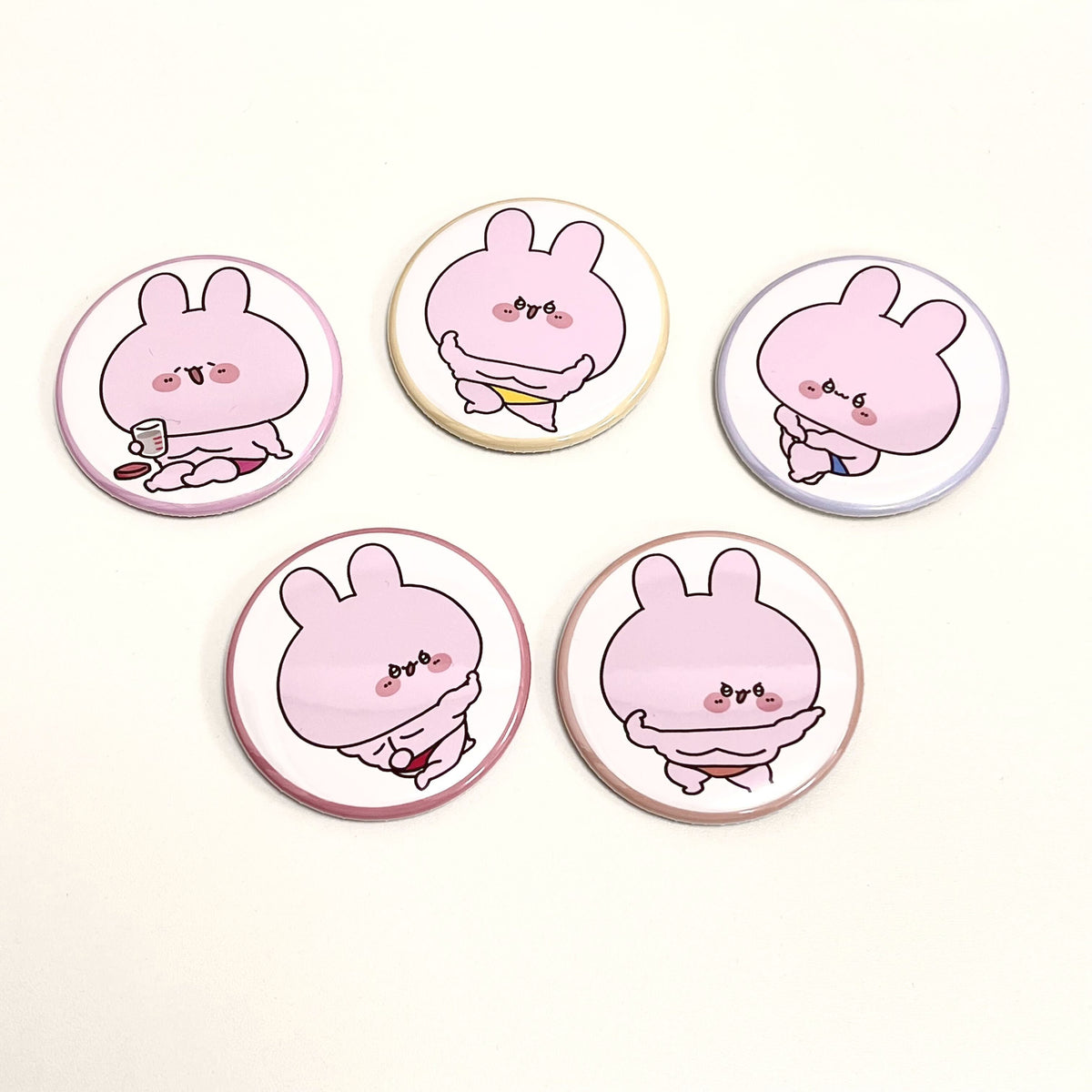 【あさみみちゃん】まちょみみランダム缶バッジ(全5種)(再販)【8月下旬発送】