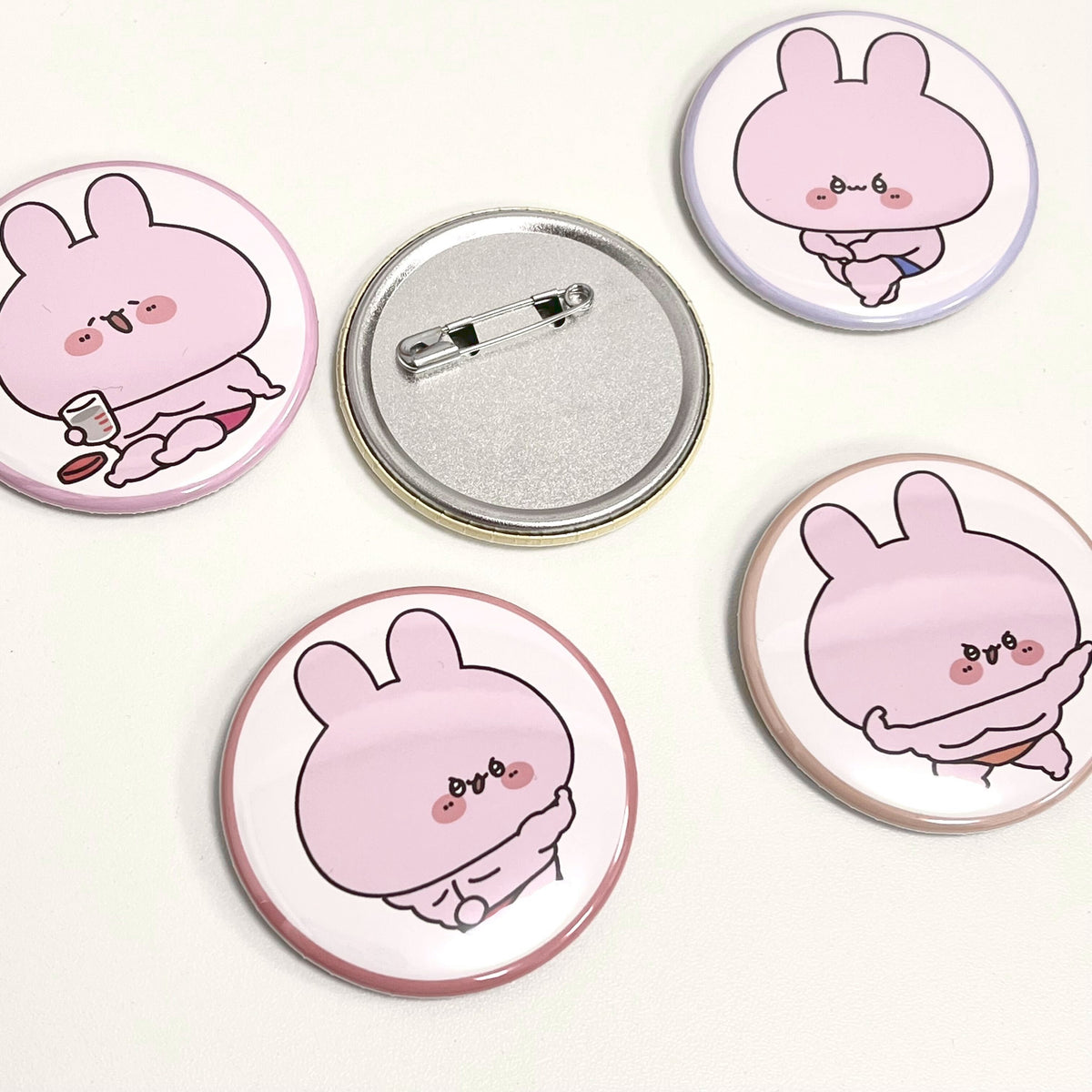 【あさみみちゃん】まちょみみランダム缶バッジコンプリートセット(全5種)(再販)【8月下旬発送】