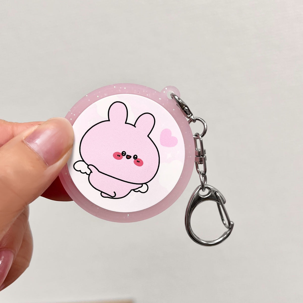 【あさみみちゃん】天使あさみみ_ラバーキーホルダー(ASAMIMI BASIC 2024 March)【5月中旬発送】