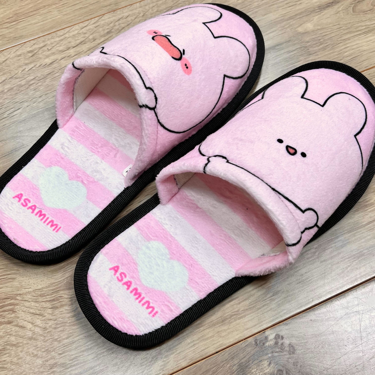 【あさみみちゃん】全面印刷!あさみみちゃんスリッパ(ASAMIMI BASIC 2024 March)【5月中旬発送】