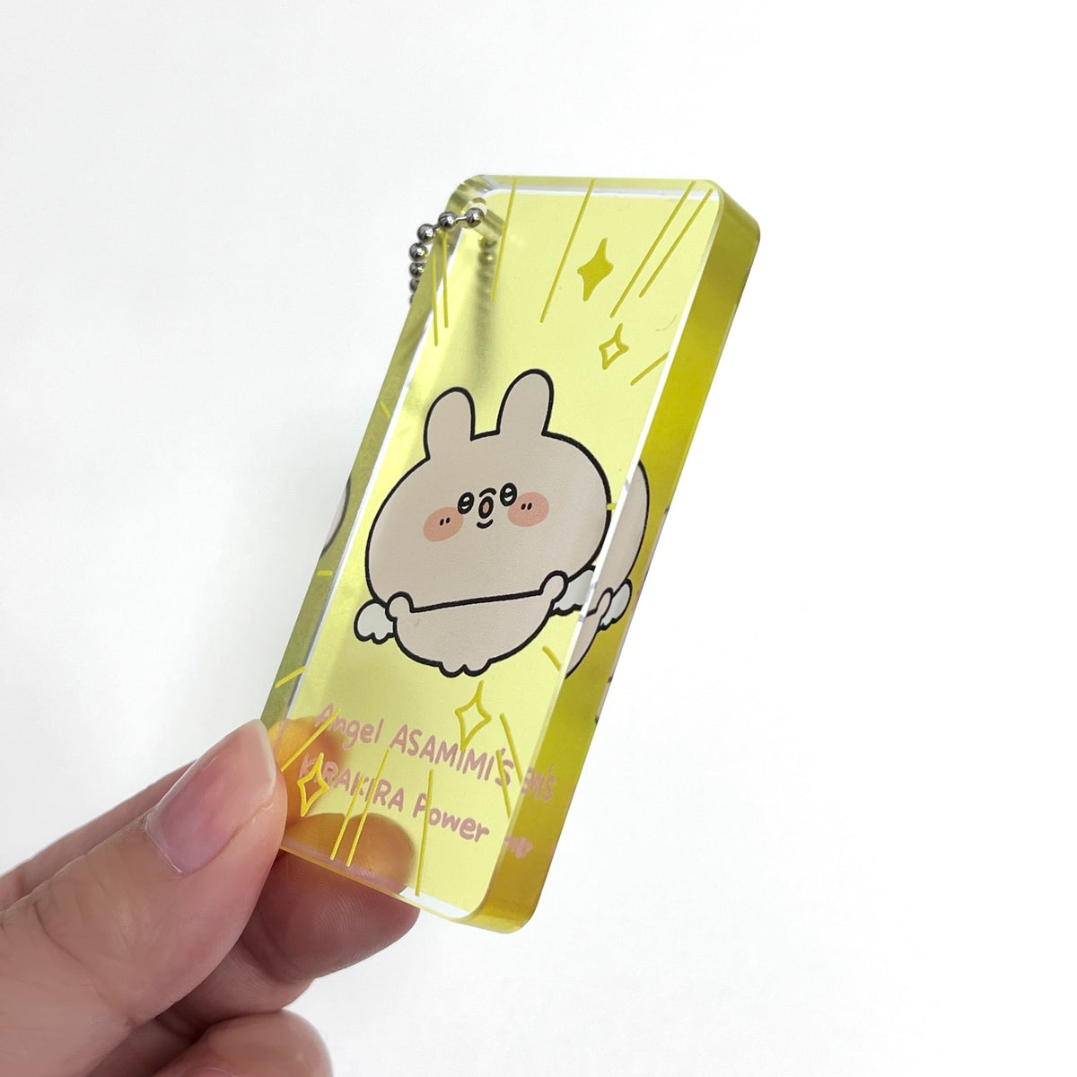 【あさみみちゃん】天使あさみみ_アクリルドミノキーホルダー(ASAMIMI BASIC 2024 March)【5月中旬発送】
