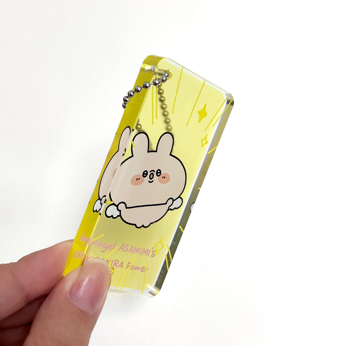 【あさみみちゃん】天使あさみみ_アクリルドミノキーホルダー(ASAMIMI BASIC 2024 March)【5月中旬発送】