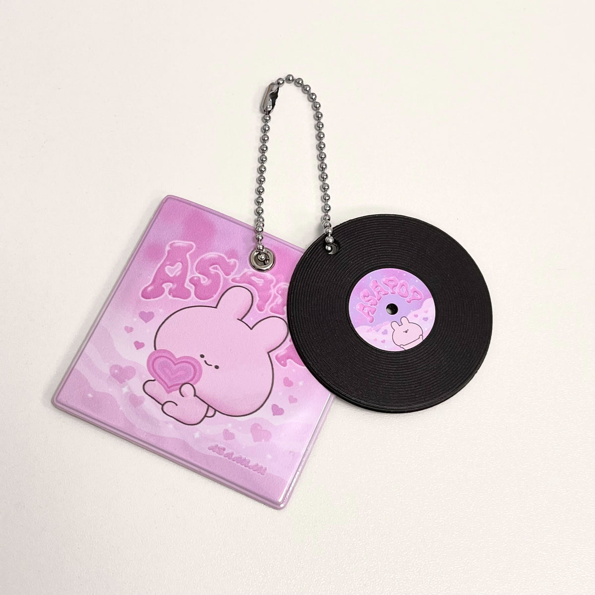 【あさみみちゃん】BAND_かざして再生!レコード型キーホルダー(ASAMIMI BASIC 2024 March)