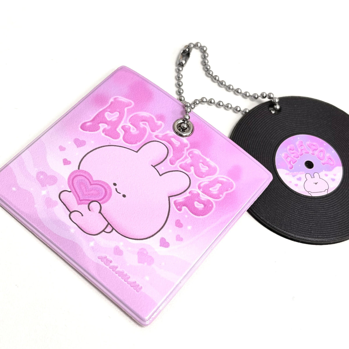 【あさみみちゃん】BAND_かざして再生!レコード型キーホルダー(ASAMIMI BASIC 2024 March)