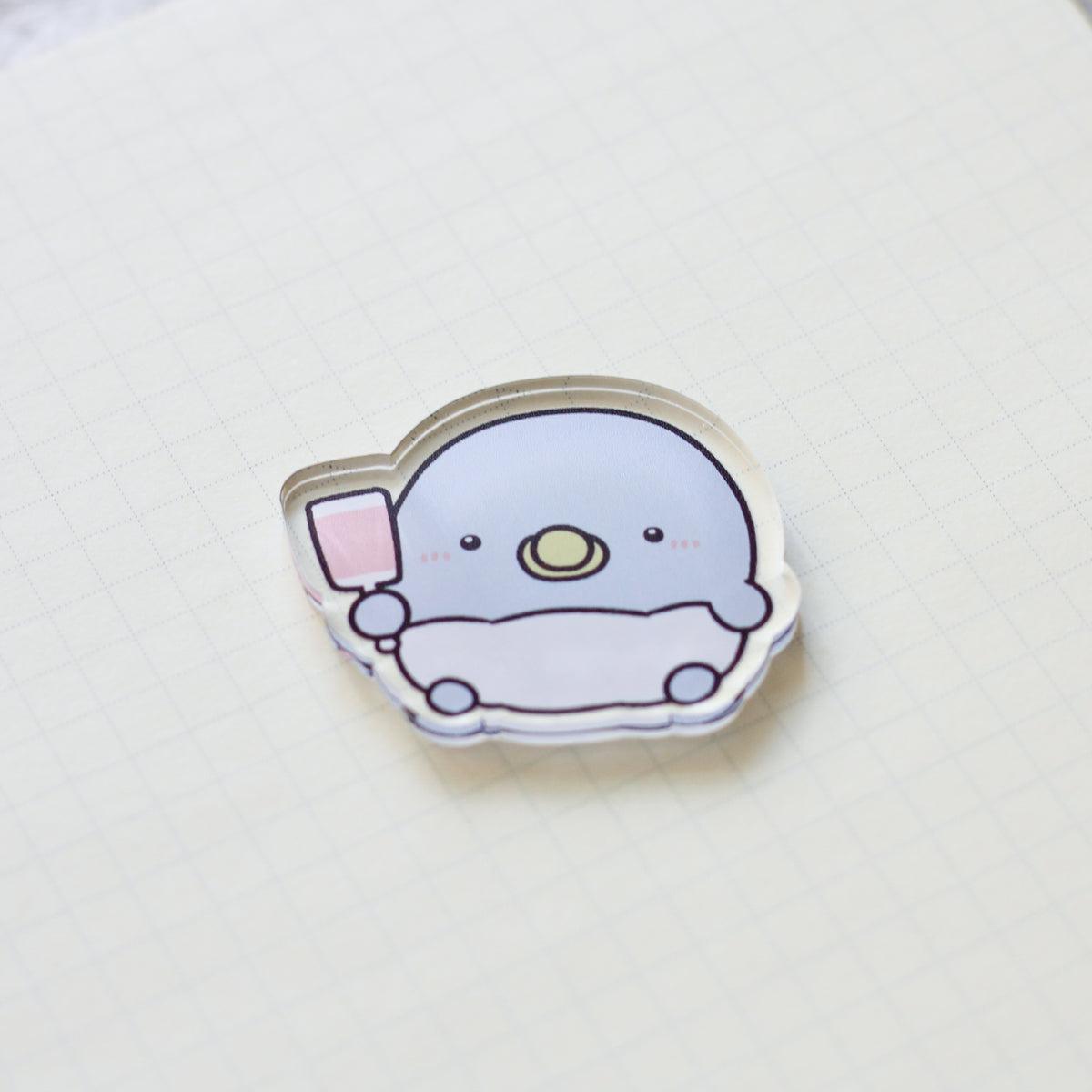 【親子イルカ】親子イルカのランダムアクリルステッカー(全5種)【2月中旬発送】