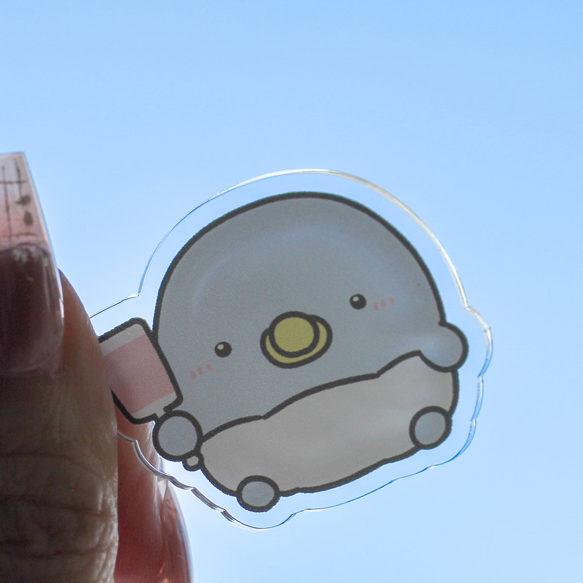 【親子イルカ】親子イルカのランダムアクリルステッカー(全5種)【2月中旬発送】