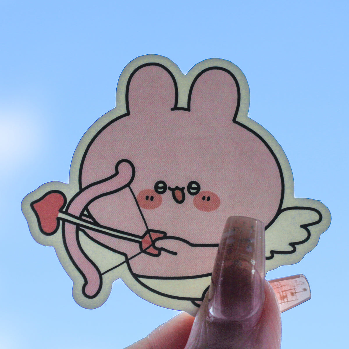 【あさみみちゃん】あさみみキューピッドステッカー(3枚入り)【2月中旬発送】