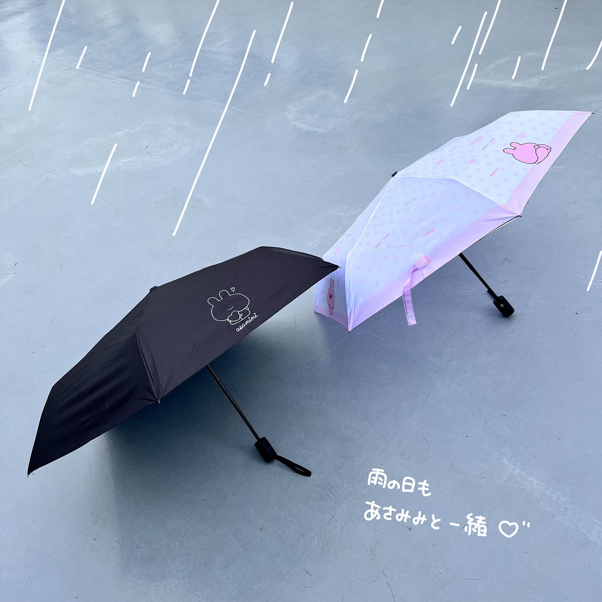【あさみみちゃん】折り畳み傘(晴雨兼用)【6月中旬発送】(ASAMIMI BASIC 2024 APRIL)