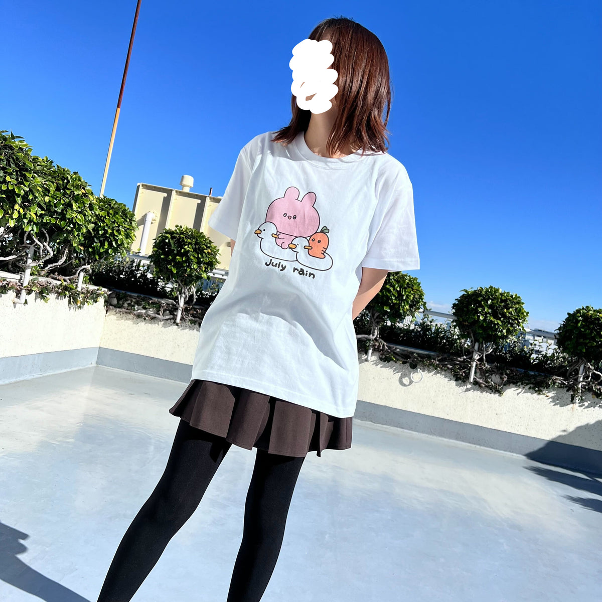 【あさみみちゃん】おまるの2人♪Tシャツ(7月の雨シリーズ)【1月下旬発送】