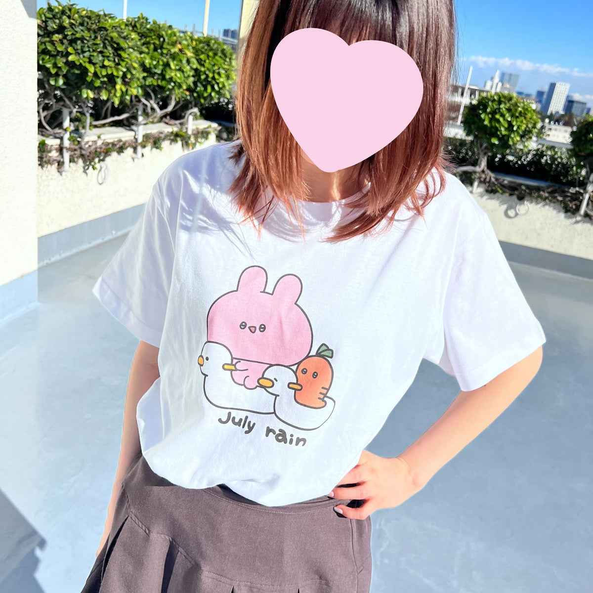 【あさみみちゃん】おまるの2人♪Tシャツ(7月の雨シリーズ)【1月下旬発送】