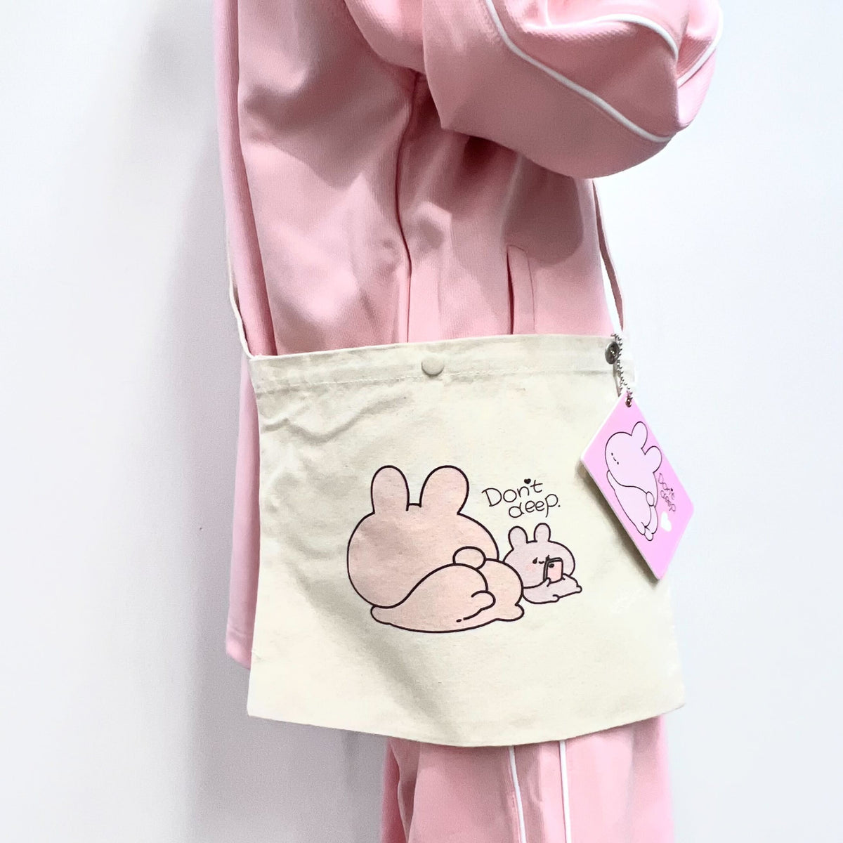 【あさみみちゃん】ハトメ付きサコッシュ(ASAMIMI BASIC 2024 APRIL)