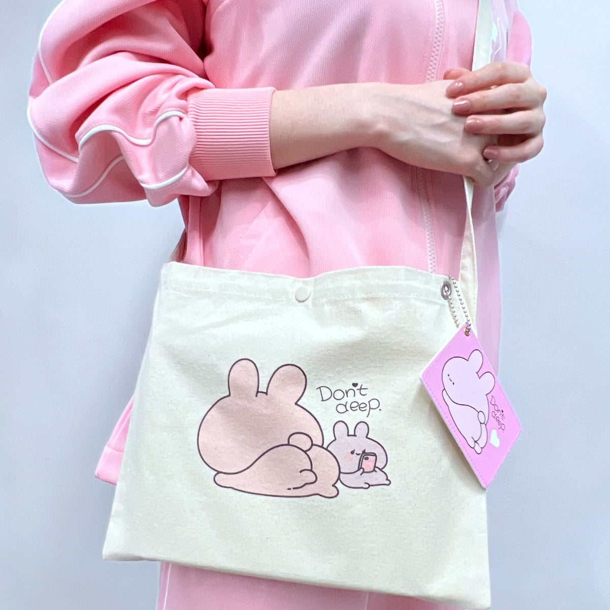 【あさみみちゃん】ハトメ付きサコッシュ(ASAMIMI BASIC 2024 APRIL)