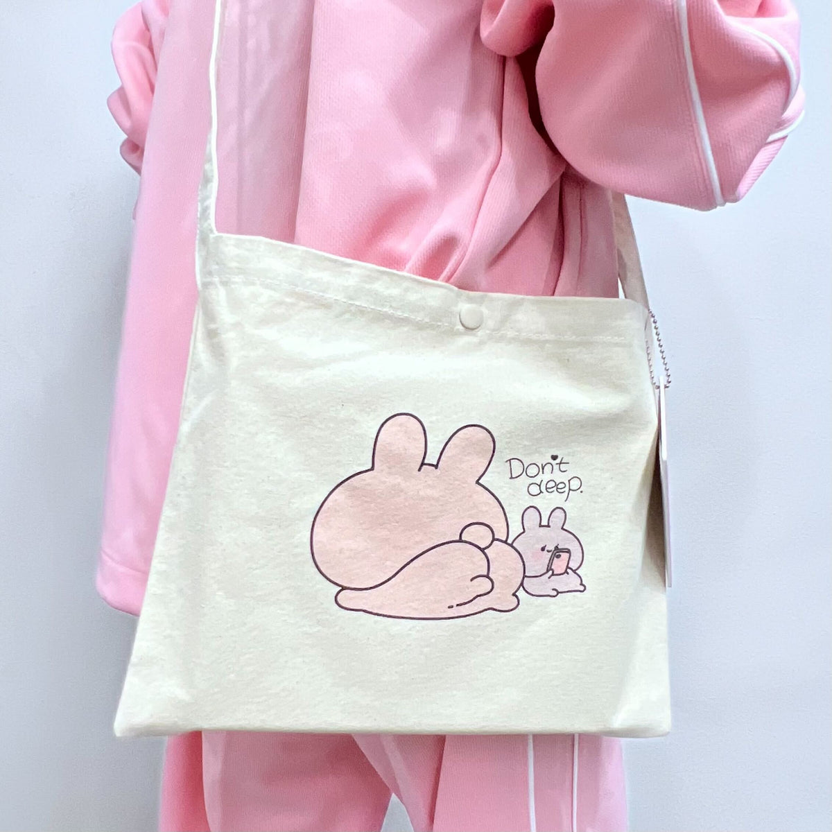【あさみみちゃん】ハトメ付きサコッシュ(ASAMIMI BASIC 2024 APRIL)