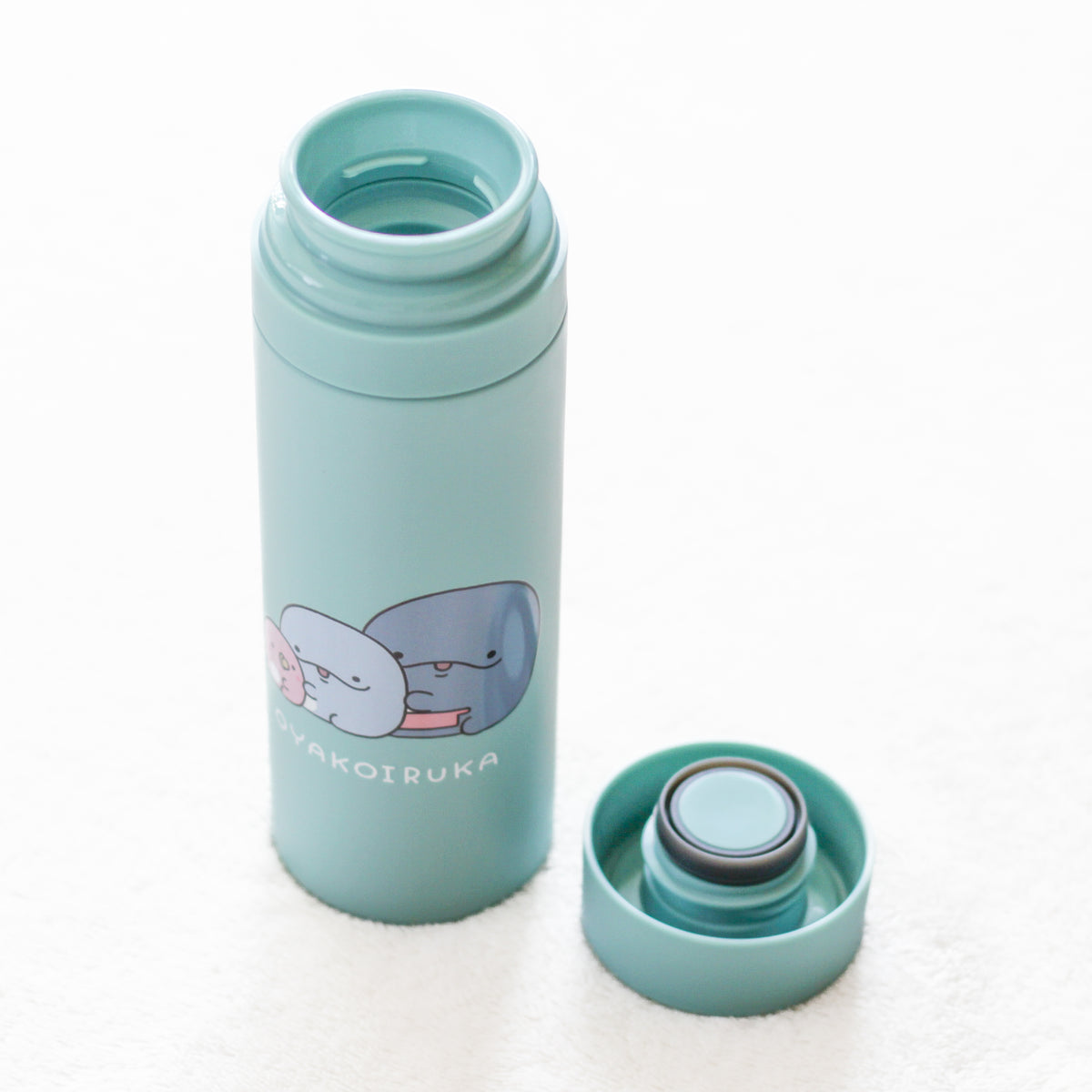 【親子イルカ】みんな仲良しスリムサーモステンレスボトル(300ml)【3月中旬発送】