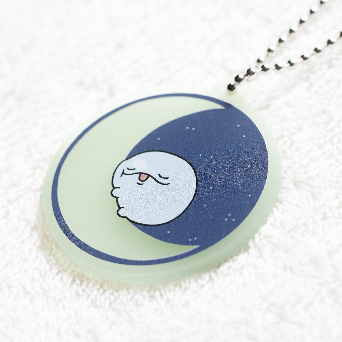 【親子イルカ】暗いところで光るよ🌙蓄光アクキー【4月中旬発送】
