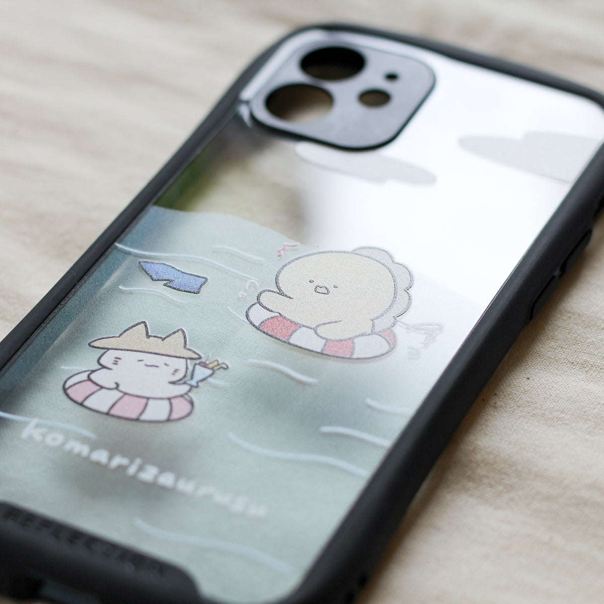 【困りザウルス】グリップiPhoneケース【7月中旬発送】(困りのお困りシリーズ)