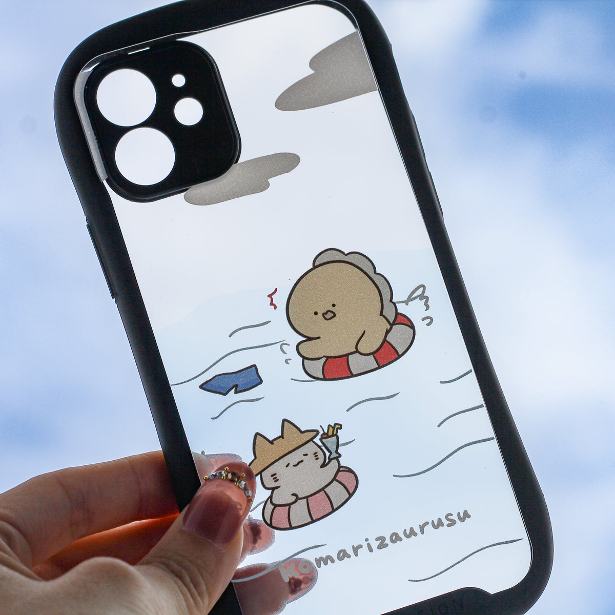 【困りザウルス】グリップiPhoneケース【7月中旬発送】(困りのお困りシリーズ)