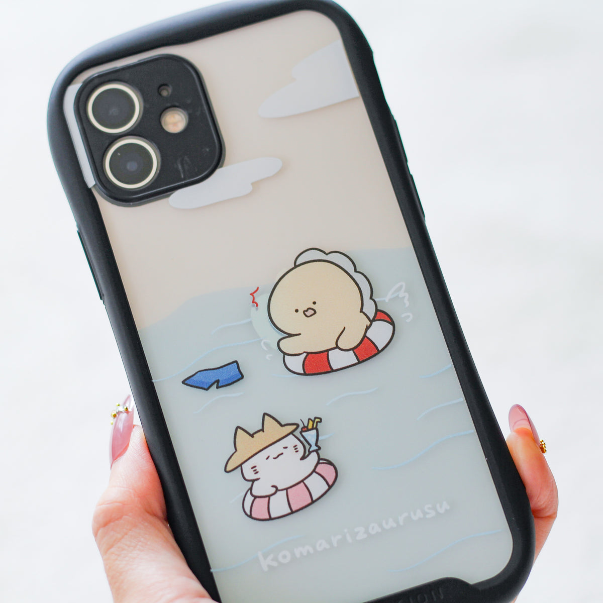 【困りザウルス】グリップiPhoneケース【7月中旬発送】(困りのお困りシリーズ)