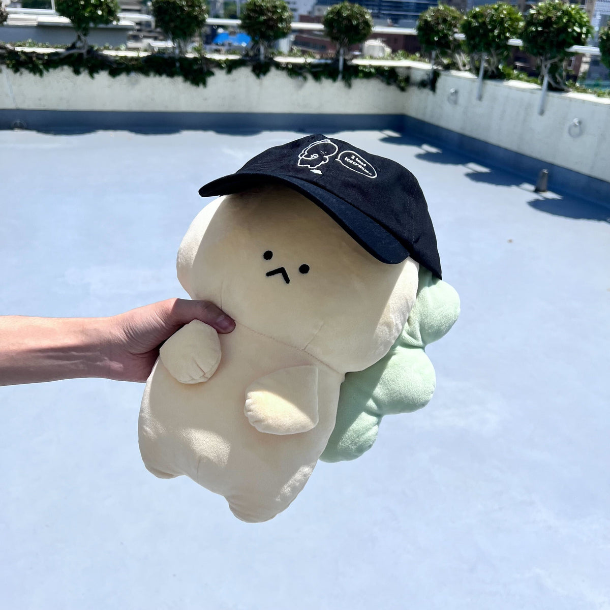 【困りザウルス】刺繍コットンキャップ【7月中旬発送】(困りのお困りシリーズ)