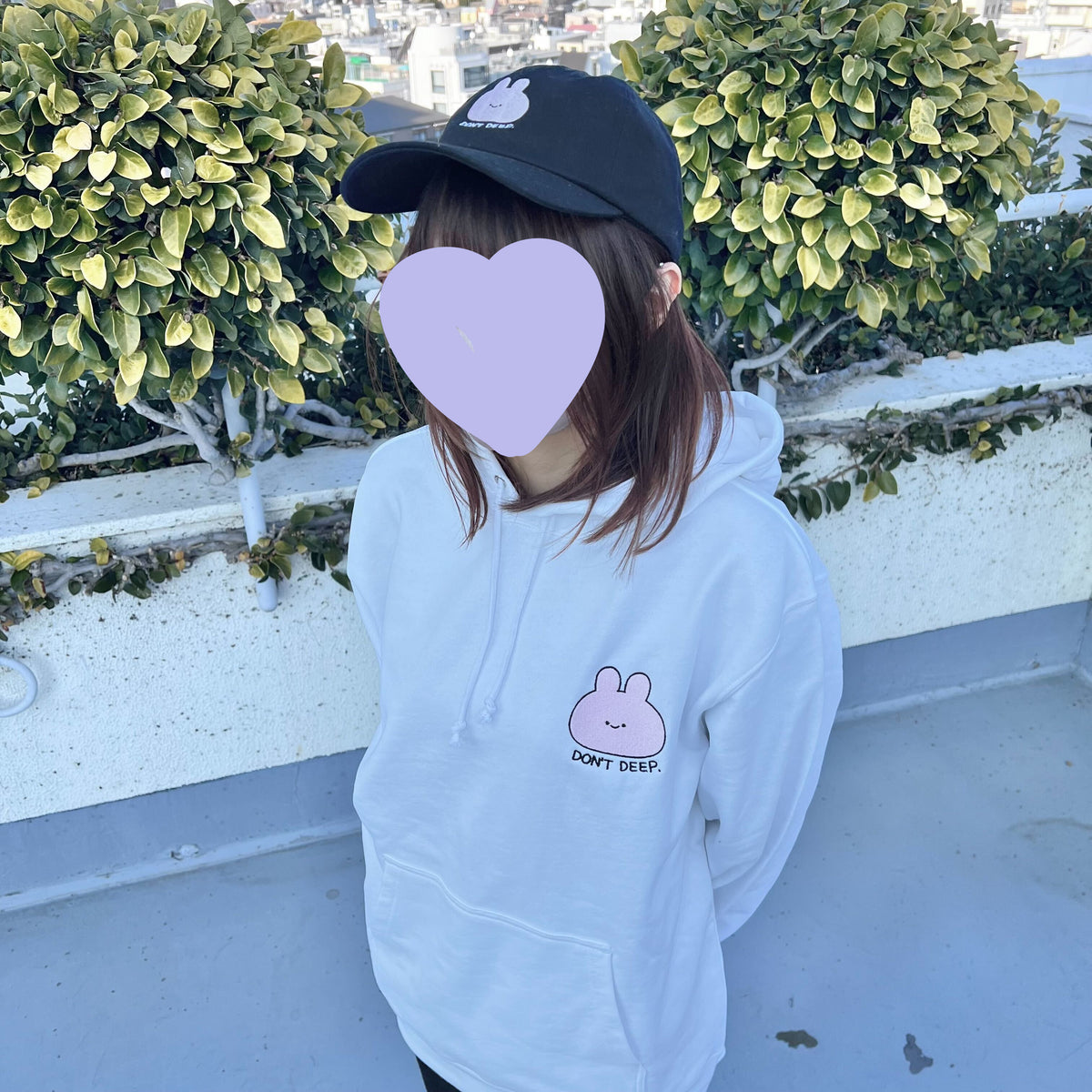 【あさみみちゃん】DON'T DEEP.刺繍キャップ【3月中旬発送】