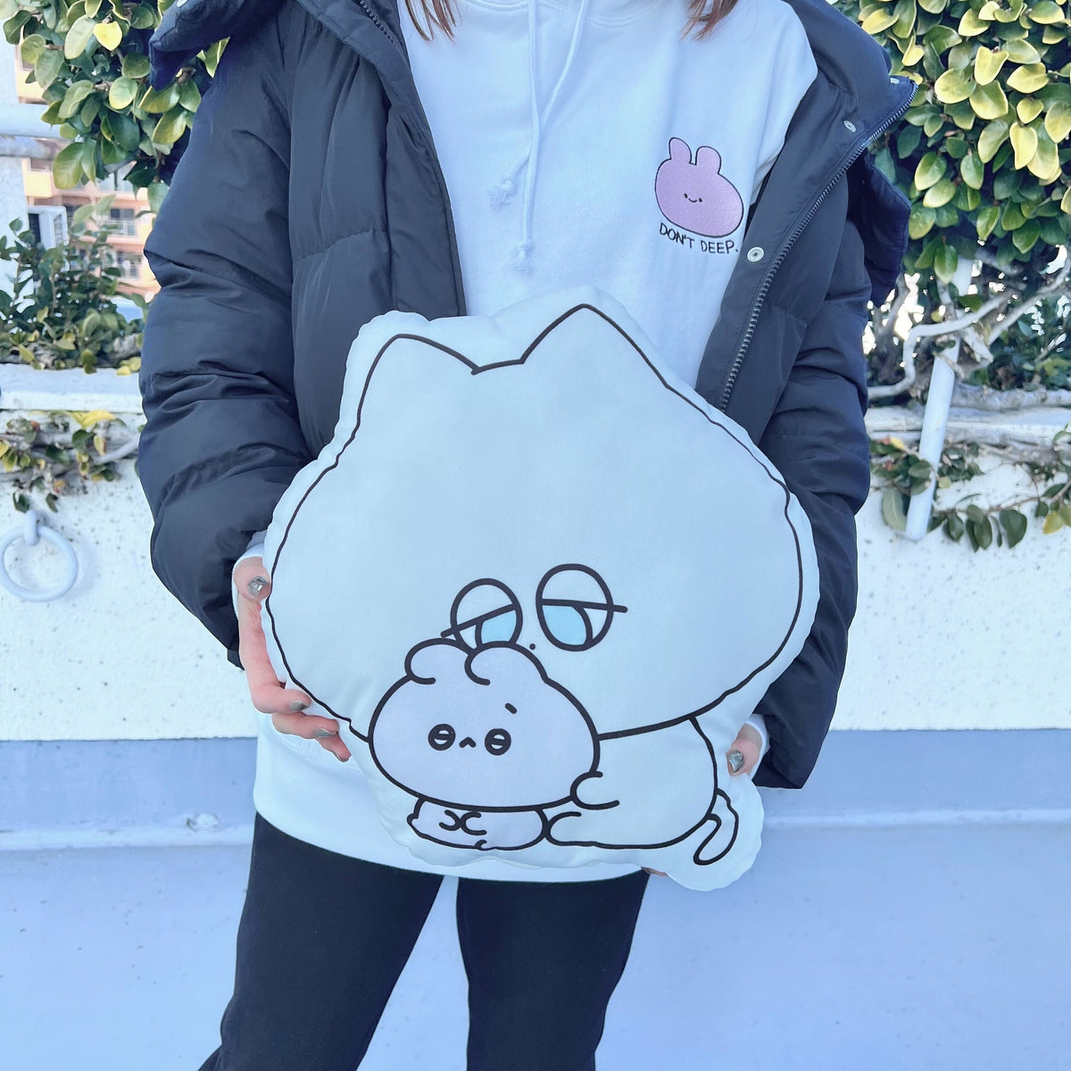 【あさみみちゃん】ダニーくんのビッグダイカットクッション【3月中旬発送】