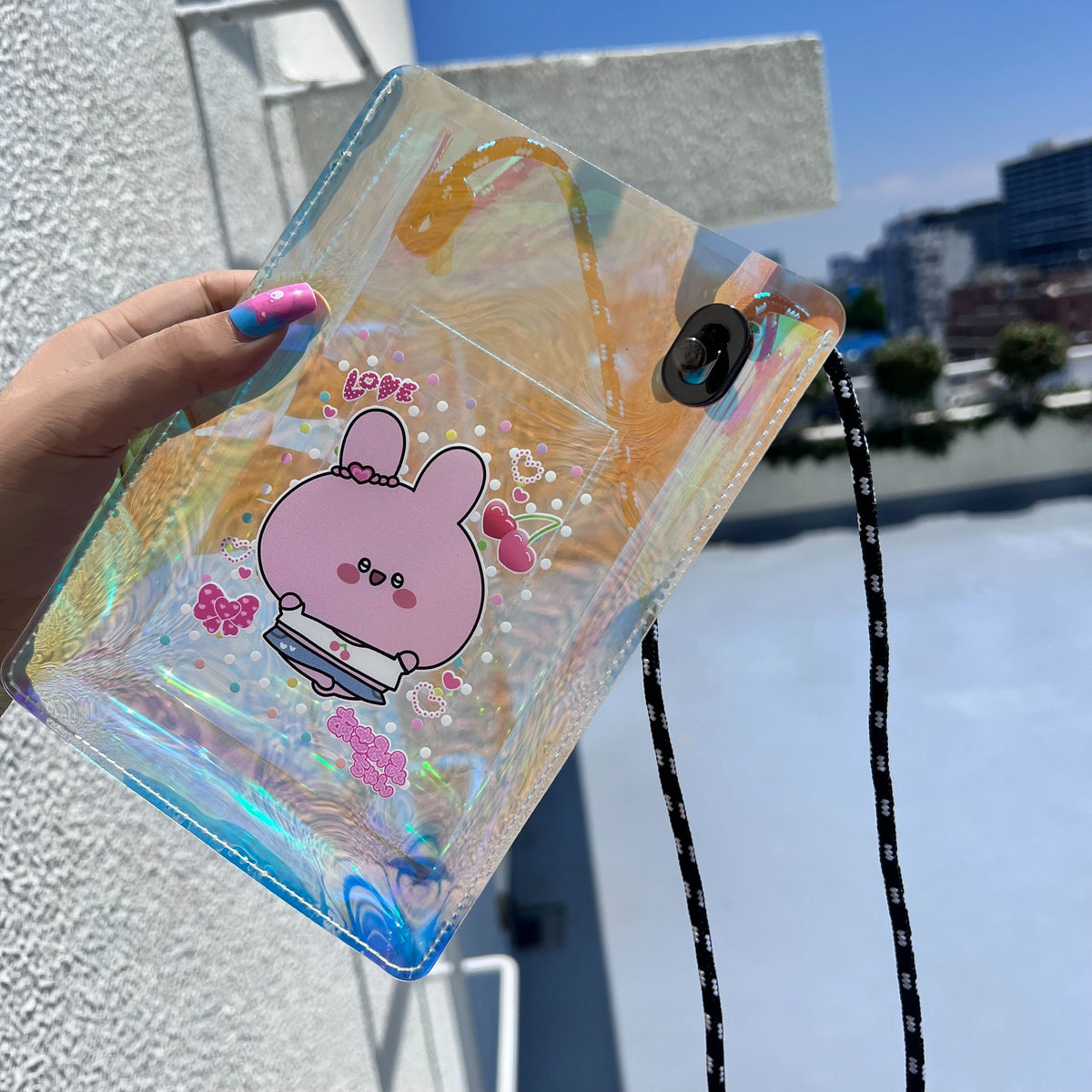 【あさみみちゃん】オーロラクリアショルダーバッグ【7月中旬発送】(平成kawaiiシリーズ)