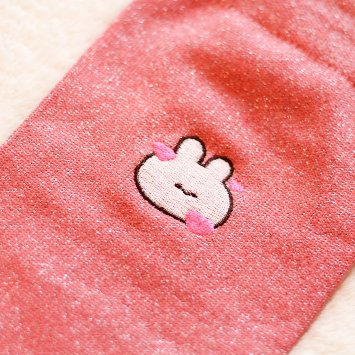 【あさみみちゃん】刺繍ラメソックス【5月中旬発送】