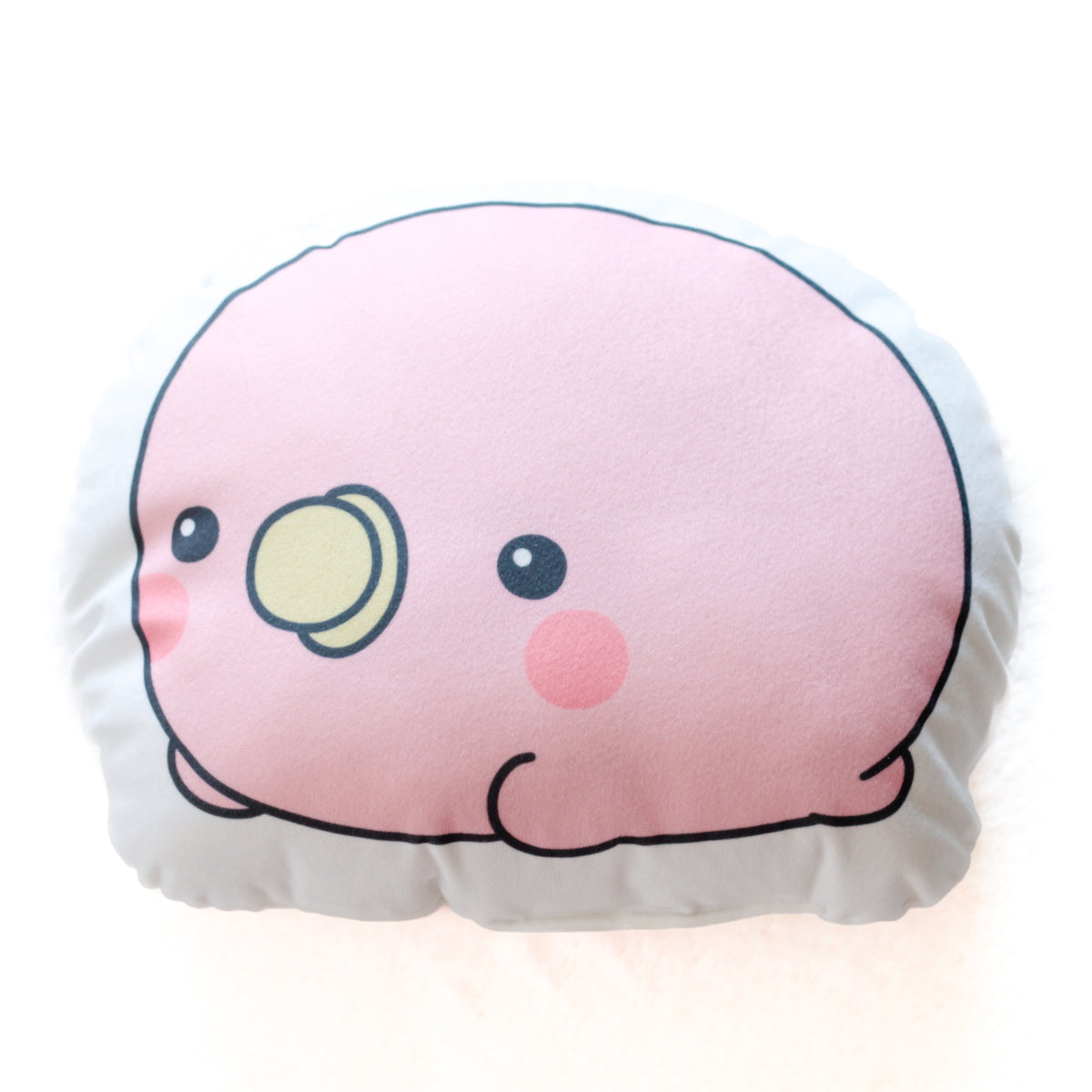 【親子イルカ】ピーちゃんダイカットクッション【9月下旬発送】