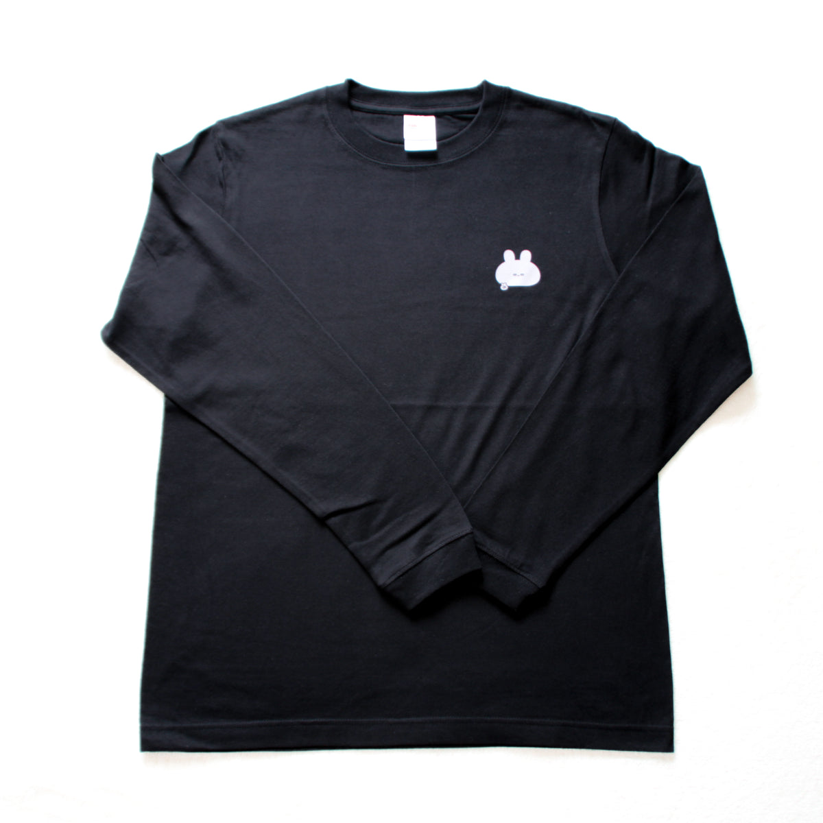 【あさみみちゃん】ワンポイント半目プリント長袖Tシャツ