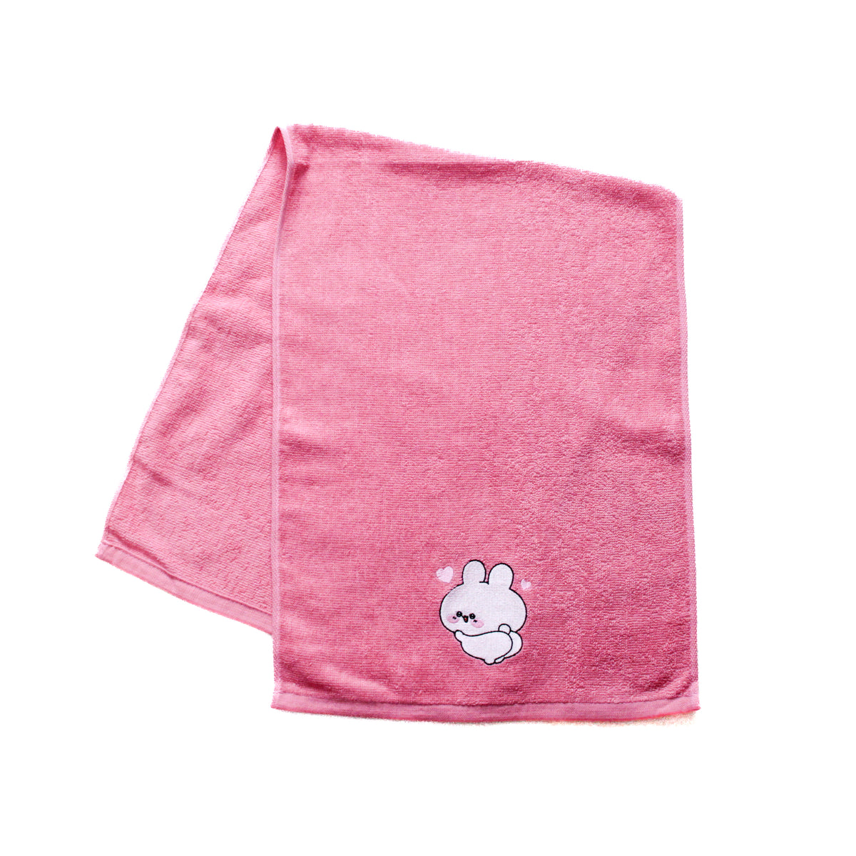 【あさみみちゃん】ワンポイント刺繍のフェイスタオル
