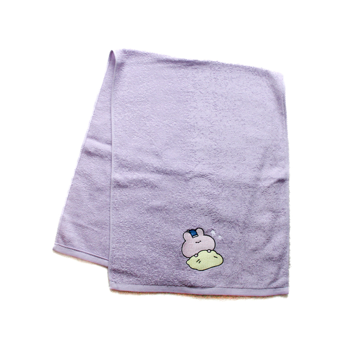 【あさみみちゃん】ワンポイント刺繍のフェイスタオル