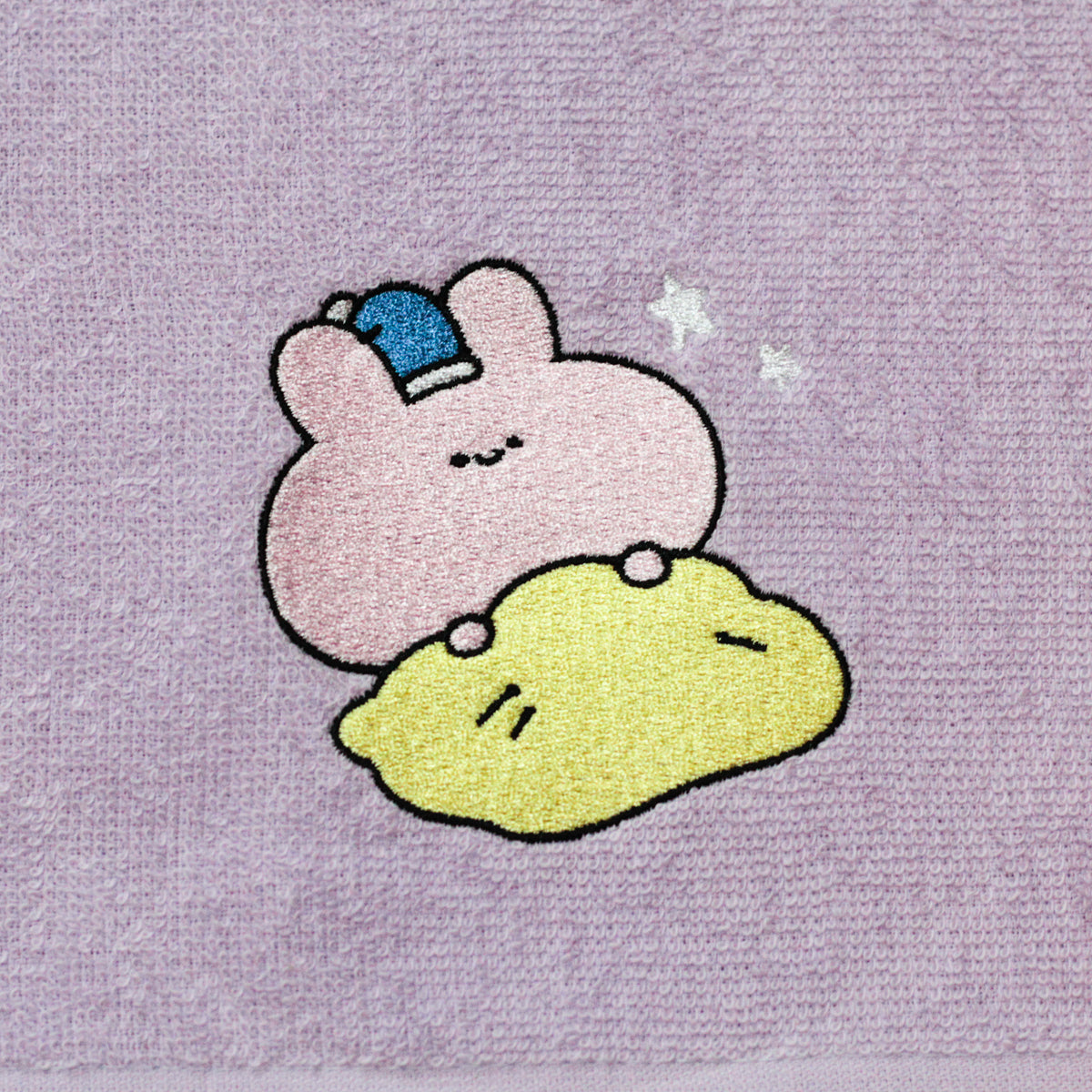 【あさみみちゃん】ワンポイント刺繍のフェイスタオル