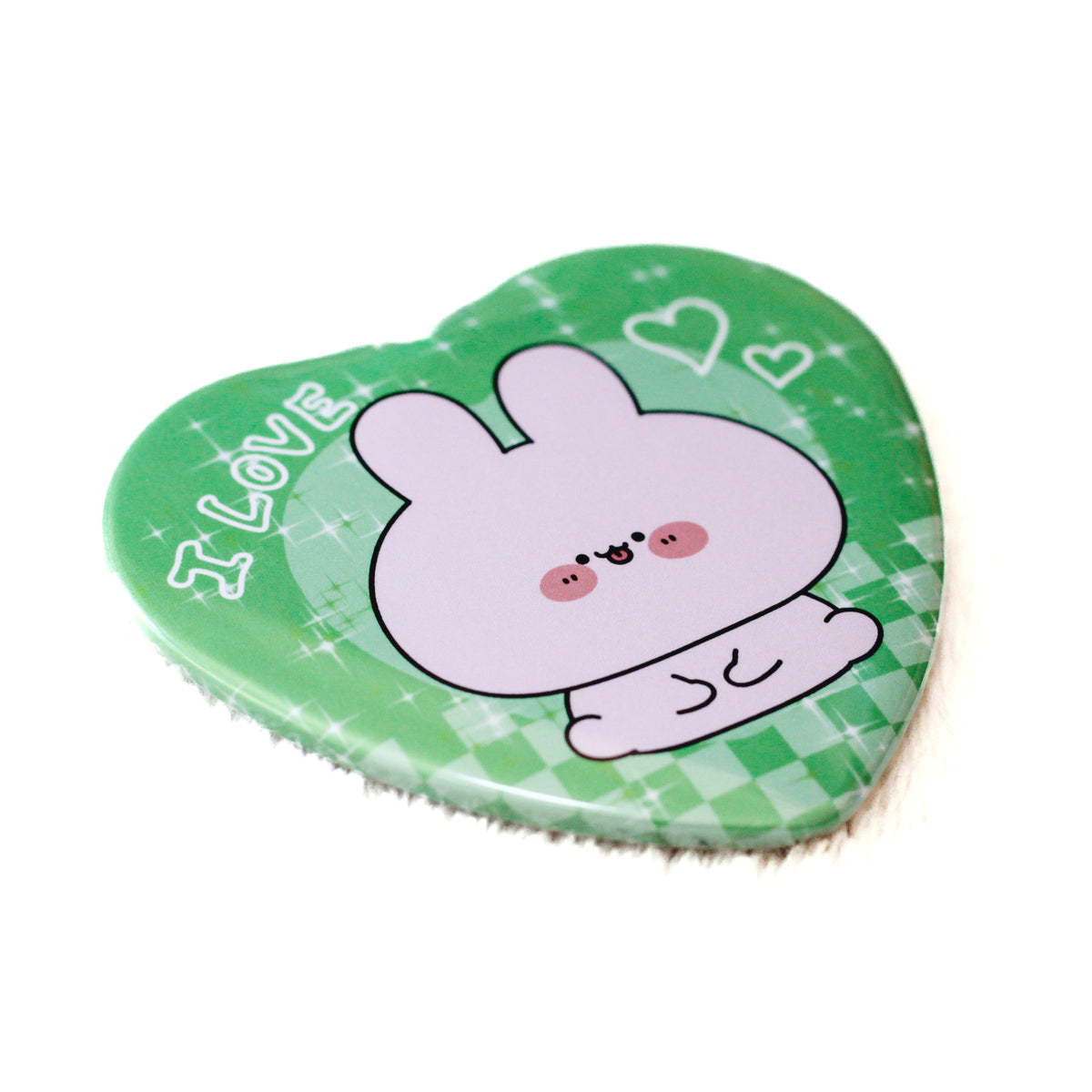 【あさみみちゃん】ASAMIMI FAVORITE COLORS♡ハート缶バッジ【12月中旬発送】