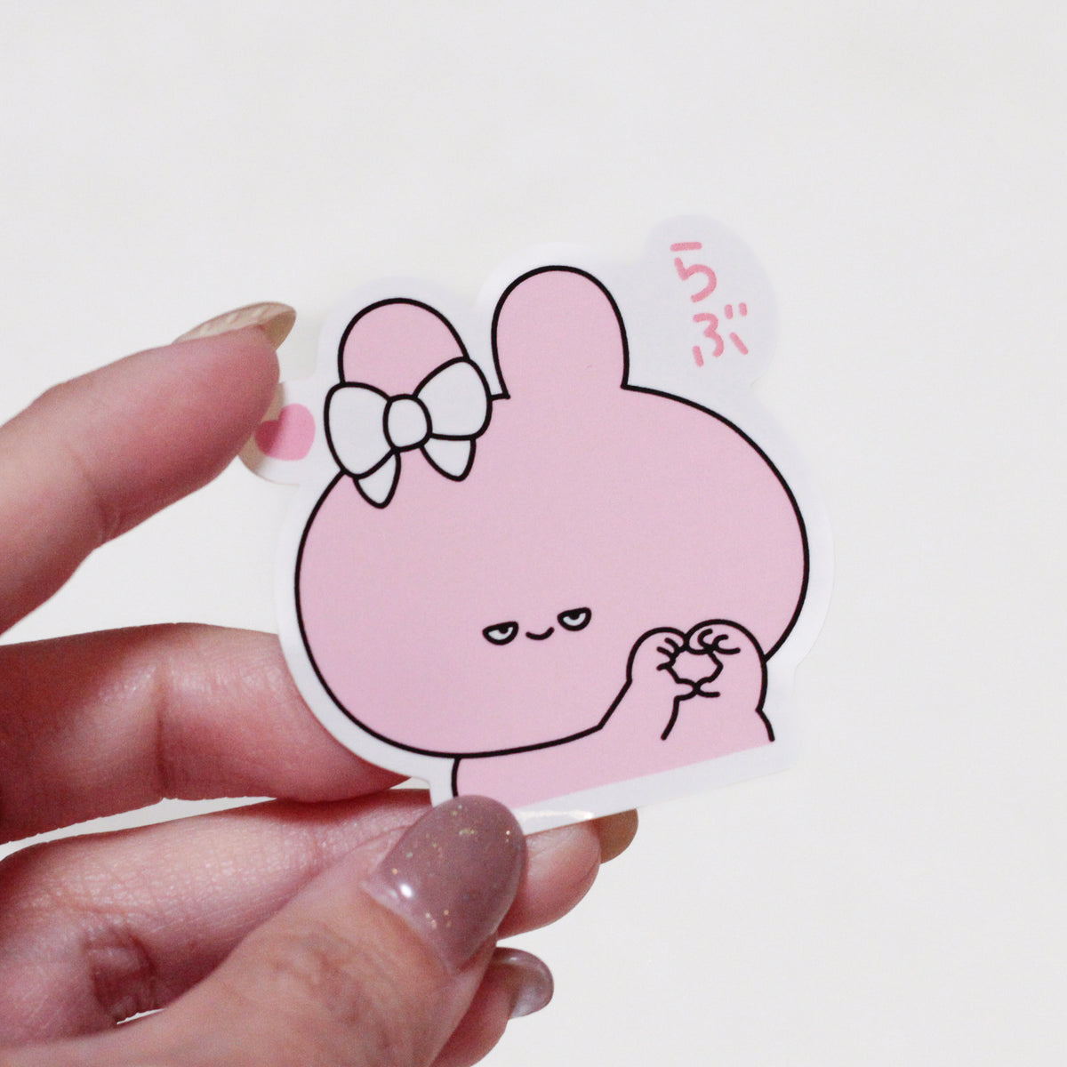【あさみみちゃん】シークレットあり♪半目で愛を伝えるランダムステッカーコンプリートセット(全3種)【2月中旬発送】