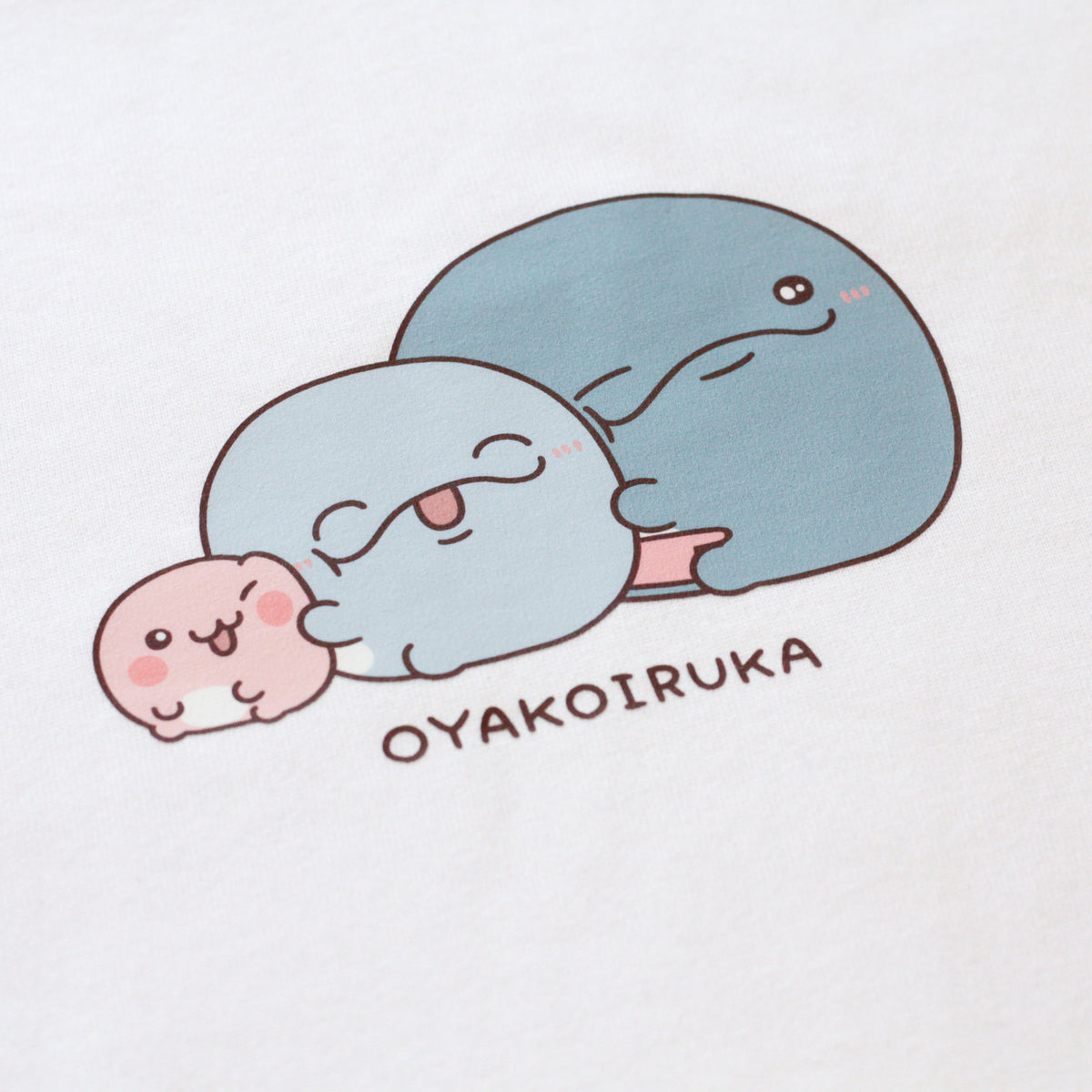 【親子イルカ】プリント長袖Tシャツ【3月中旬発送】