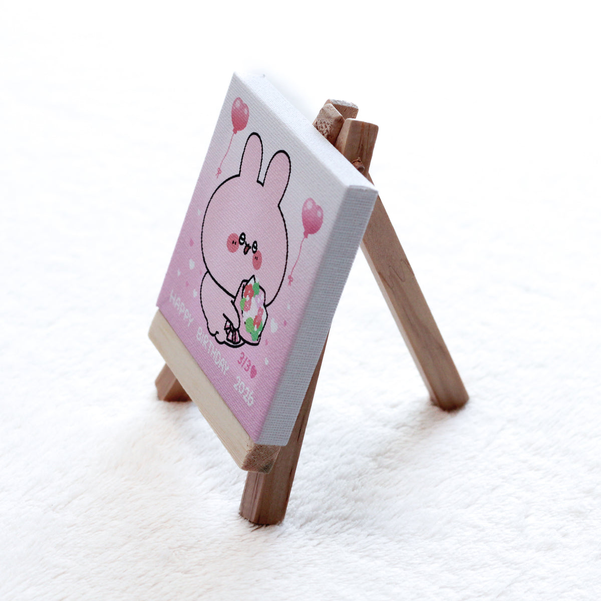 【あさみみちゃん】【5日間限定先行予約販売】あさみみバースデー♡イーゼル付きミニキャンバス【2月下旬発送】