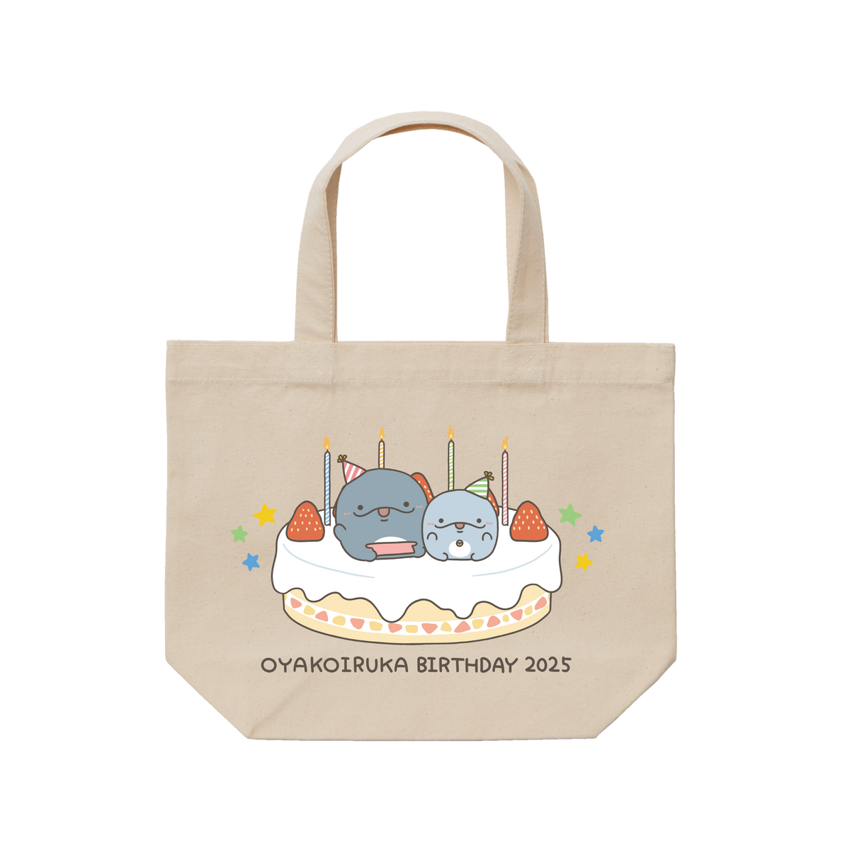 【親子イルカ】ミニトートバッグ【6月中旬発送】