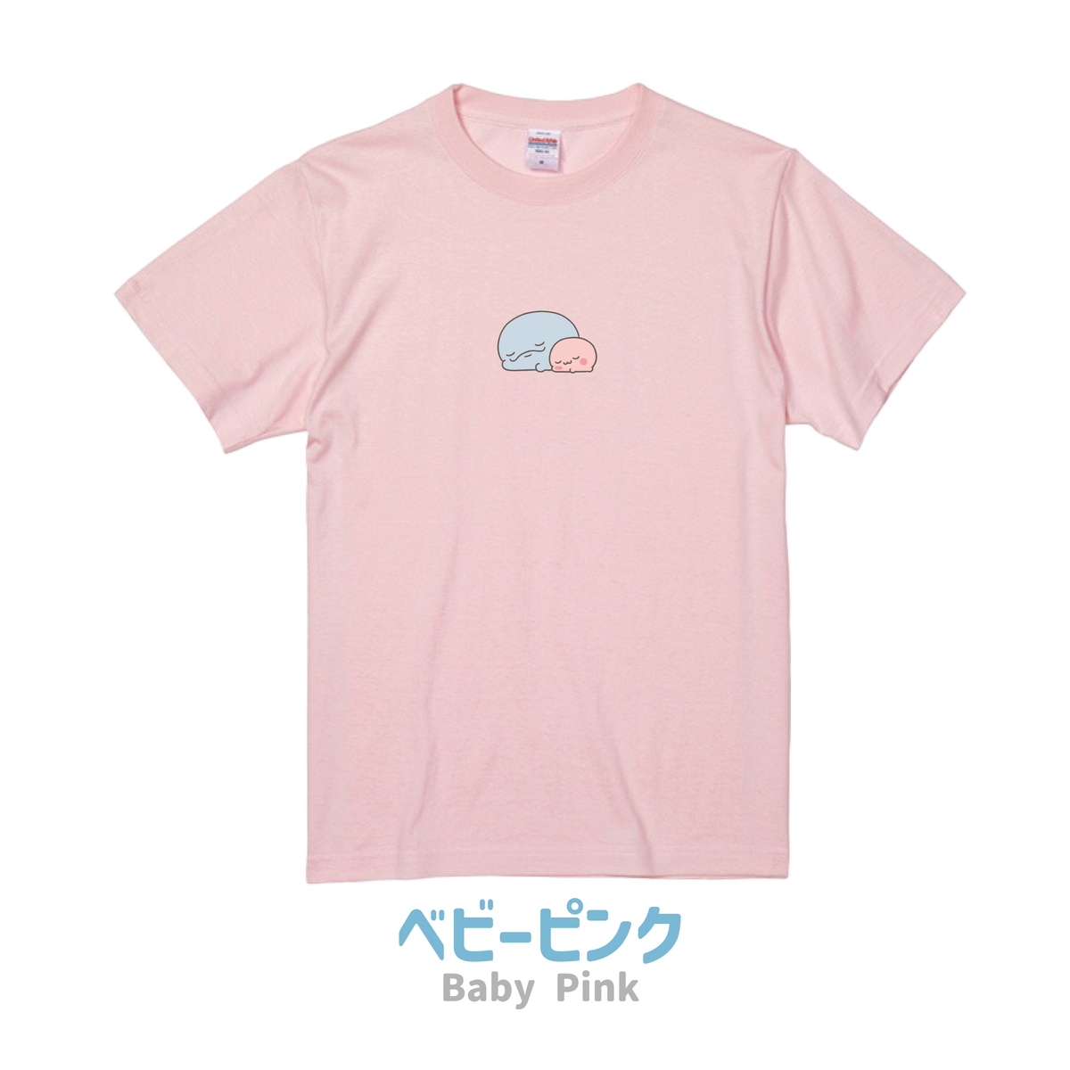 【親子イルカ】フロント刺繍Tシャツ【9月下旬発送】