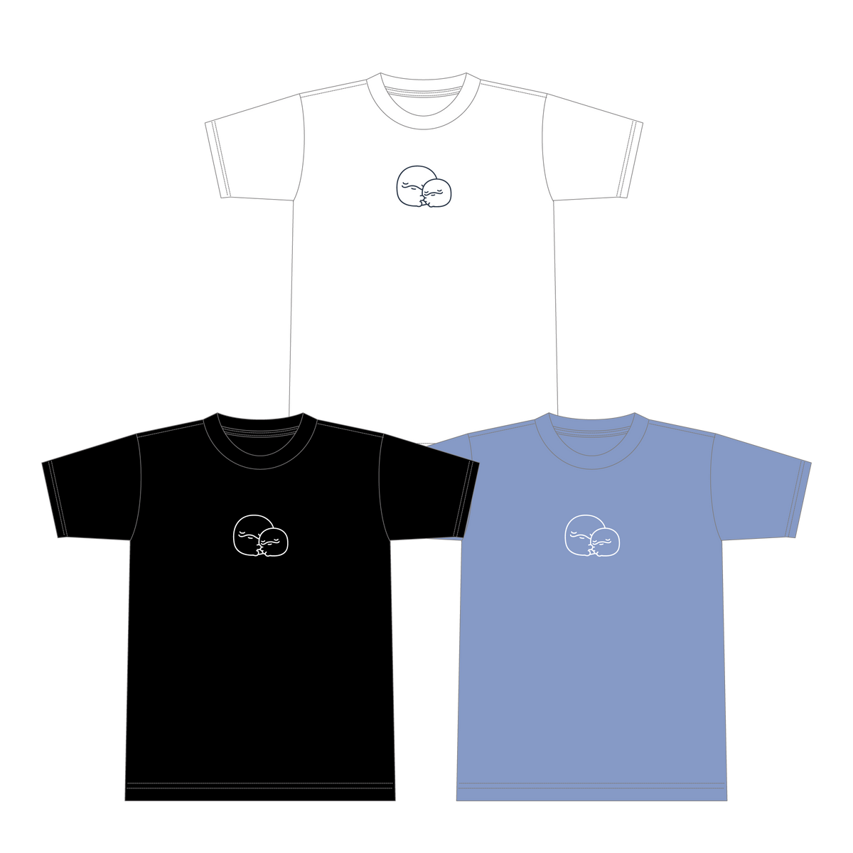 【親子イルカ】ビッグシルエット刺繍Tシャツ【7月中旬発送】