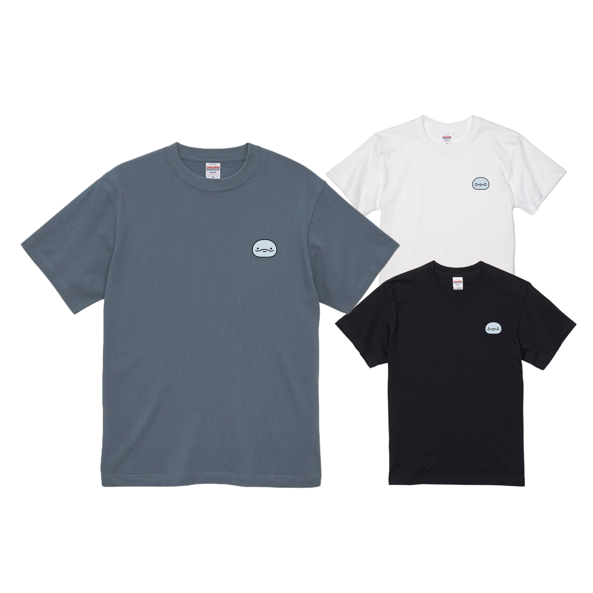 【親子イルカ】ワンポイント刺繍Tシャツ【10月中旬発送】