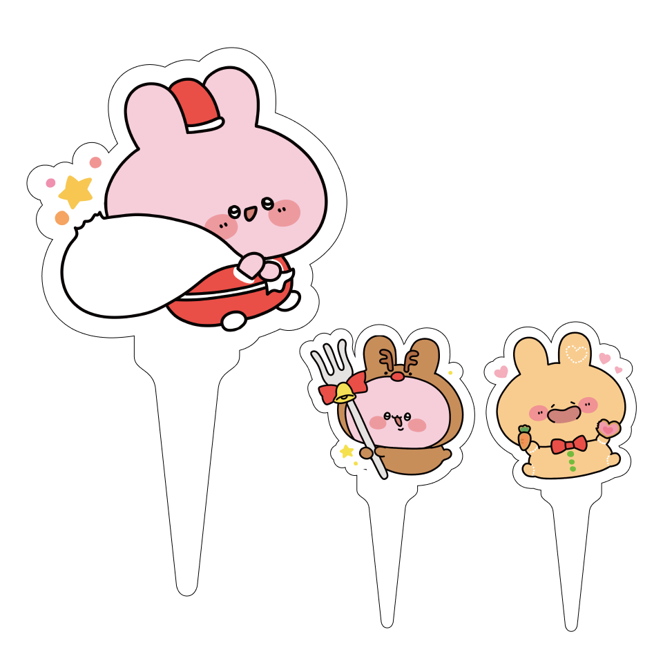 【あさみみちゃん】ハッピークリスマス✨アクリルピック【12月中旬発送】